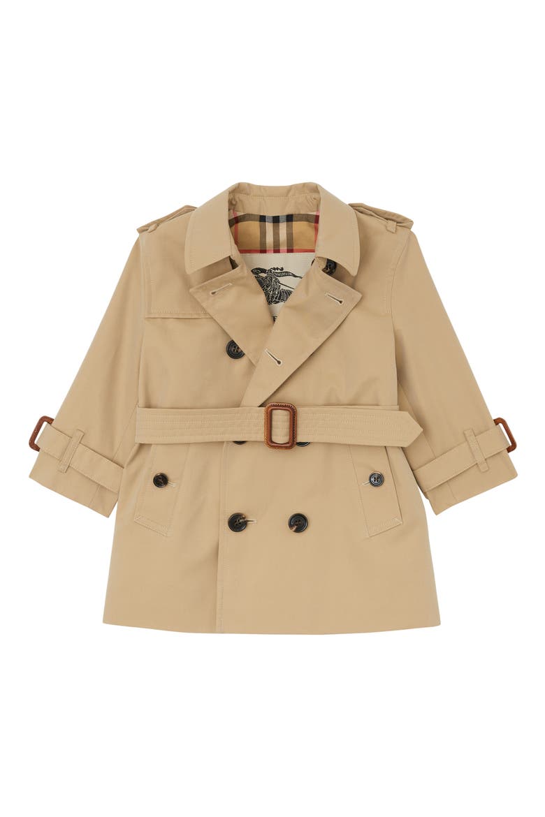 Mayfair Cotton Trench Coat, Main, color, HONEY