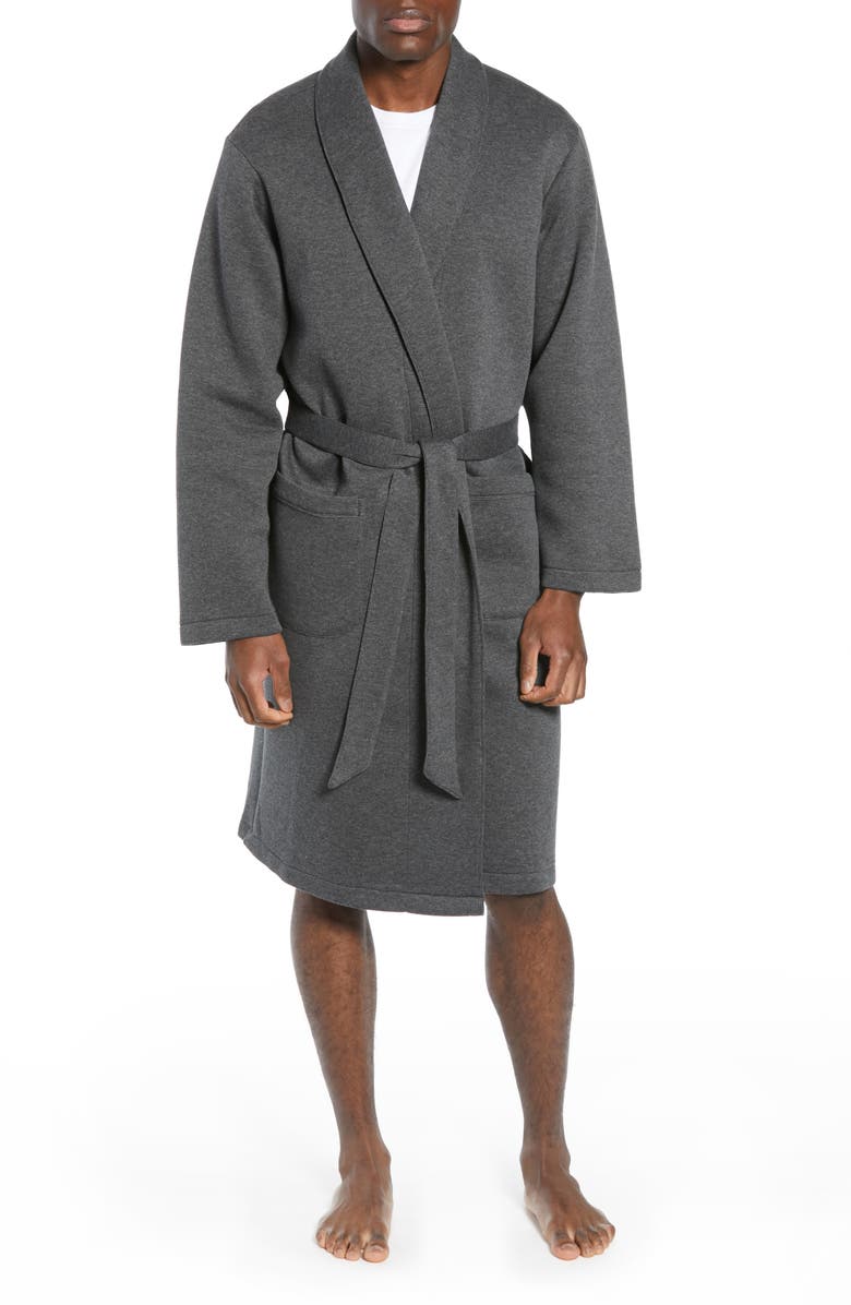 NORDSTROM MEN'S SHOP Piqué Robe, Main, color, 