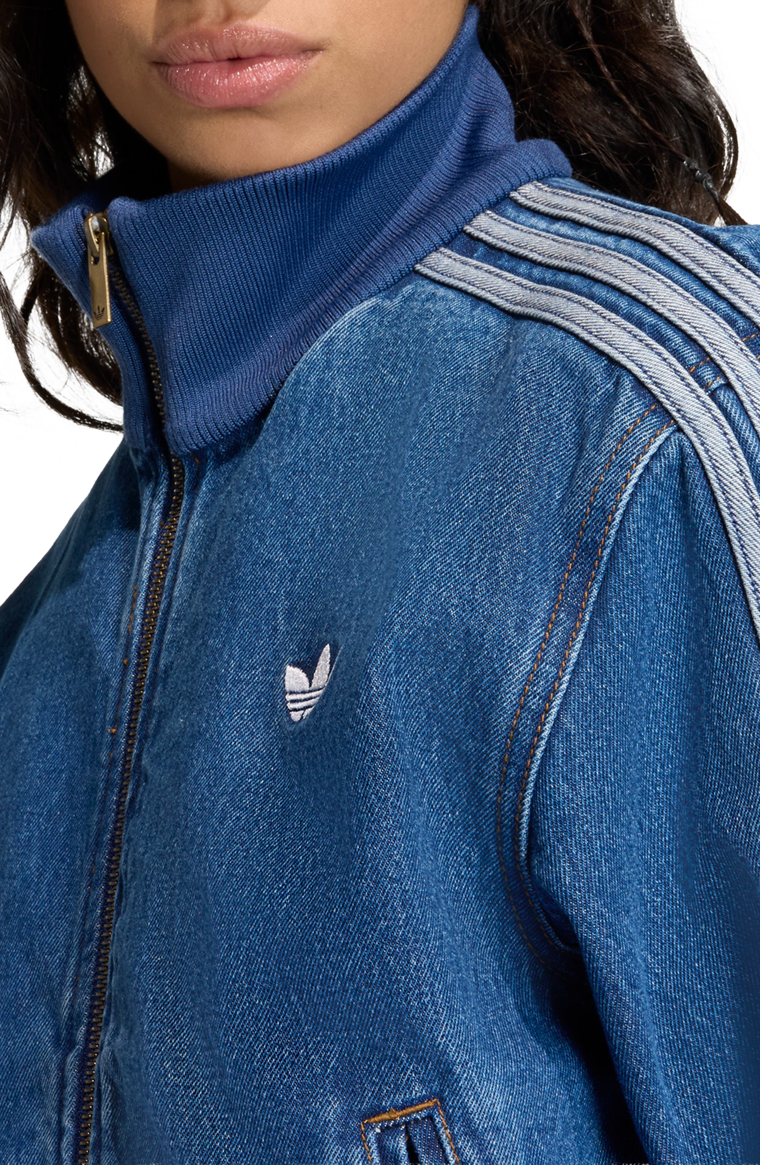 adidas Originals Firebird Denim Track Jacket (Women) | Nordstrom