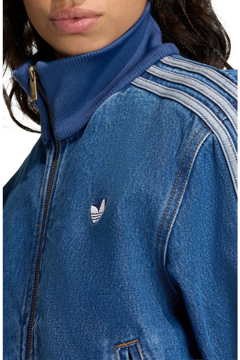 Firebird Denim Track Jacket, Alternate, color, MEDIUM VINTAGE DENIM