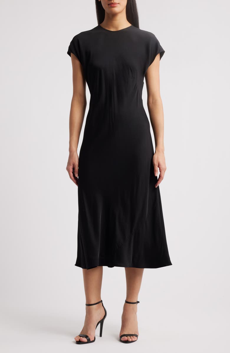 French Connection Ennis Satin Midi Dress, Main, color, 
