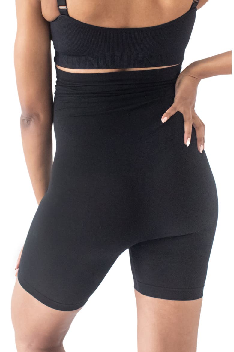 Seamless Maternity No Rub Short, Alternate, color, BLACK BEIGE