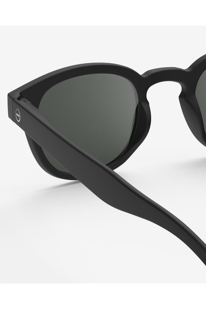 #C 49mm Square Reading Sunglasses, Alternate, color, Black