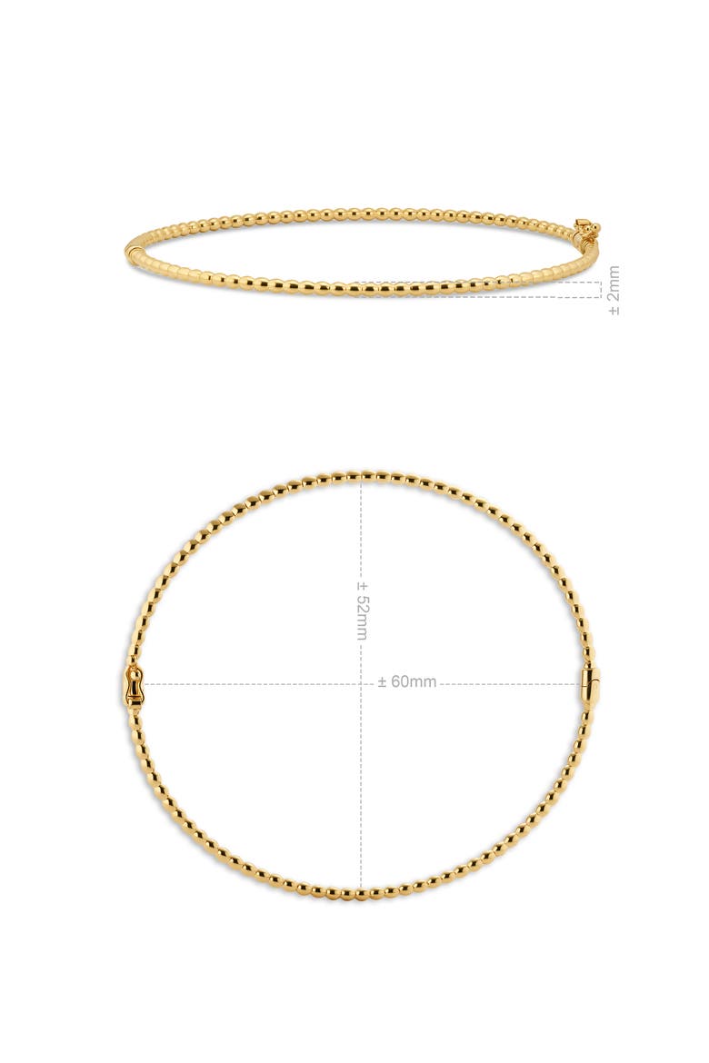 Beaded Ball Bangle Bracelet in 14K Gold, Alternate, color, Yellow Gold