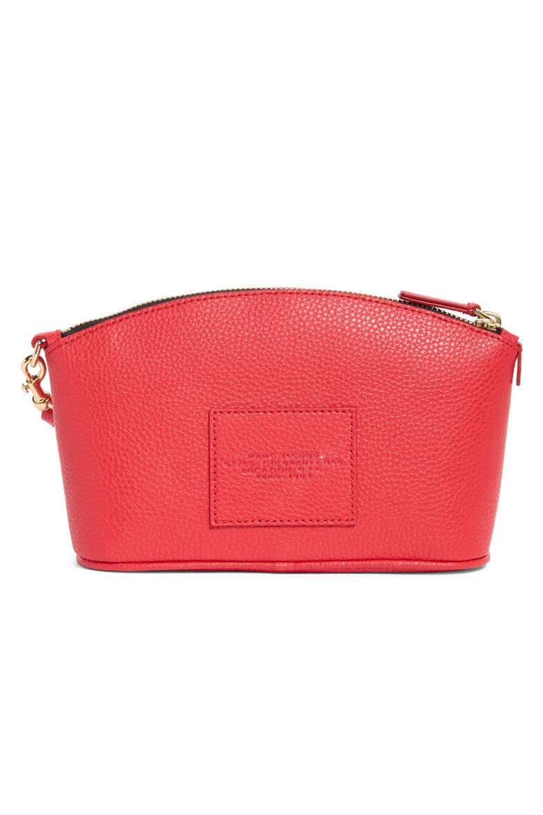 The Beauty Bag Cosmetics Case, Alternate, color, TRUE RED