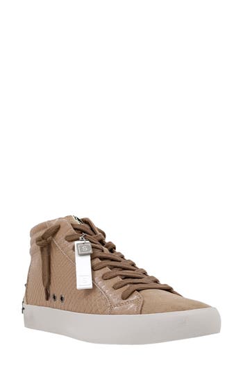 Shushop Reese High Top Sneaker In Brown