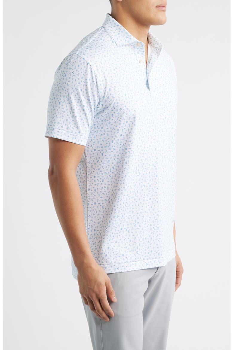 Goalie Soccer Print Performance Jersey Polo, Alternate, color, WHITE