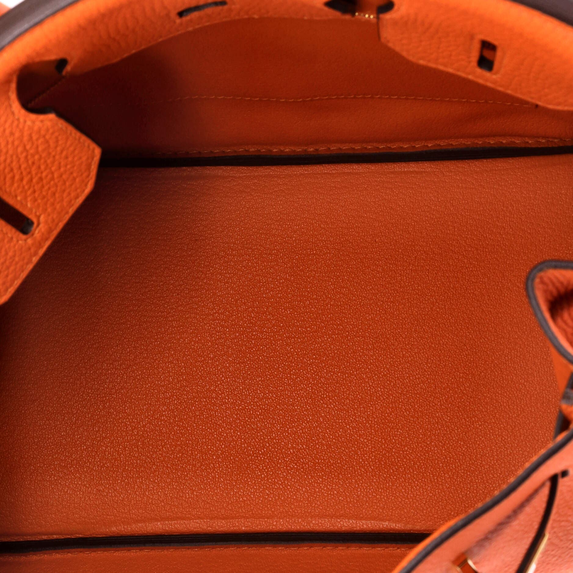 Birkin Handbag Orange Clemence with Gold Hardware 30, Alternate, color, Orange