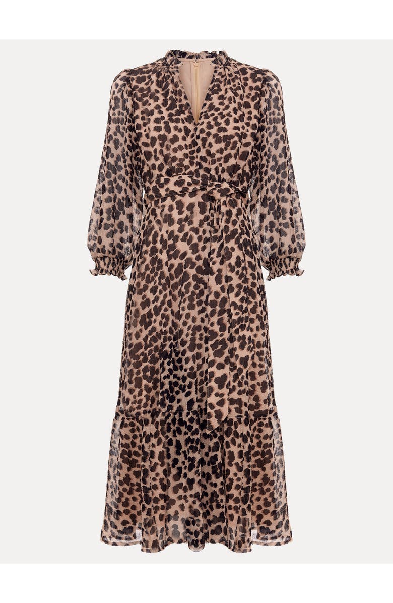 Phase Eight Carra Leopard Midi Dress, Alternate, color, Multi