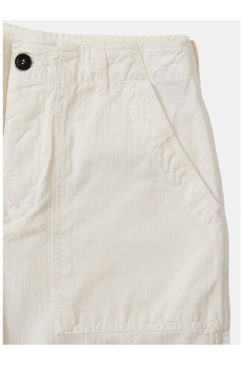 Jerryt Herringbone Cotton Fatigue Trousers, Alternate, color, OFF WHITE