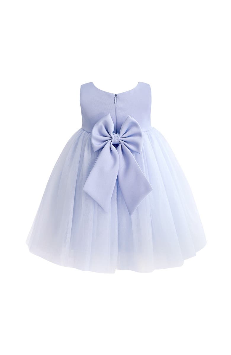 Tulleen Lace Petal Gown, Alternate, color, Blue