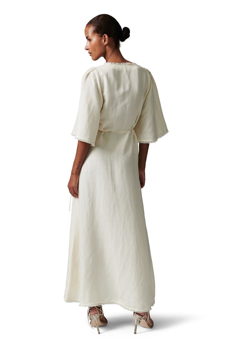 Camilla Wrap Maxi Dress, Alternate, color, Jetstream