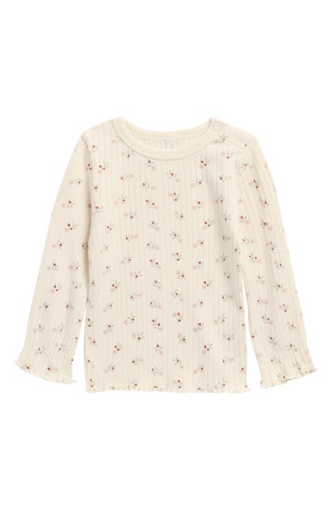 Kids' Ribbed Long Sleeve Top