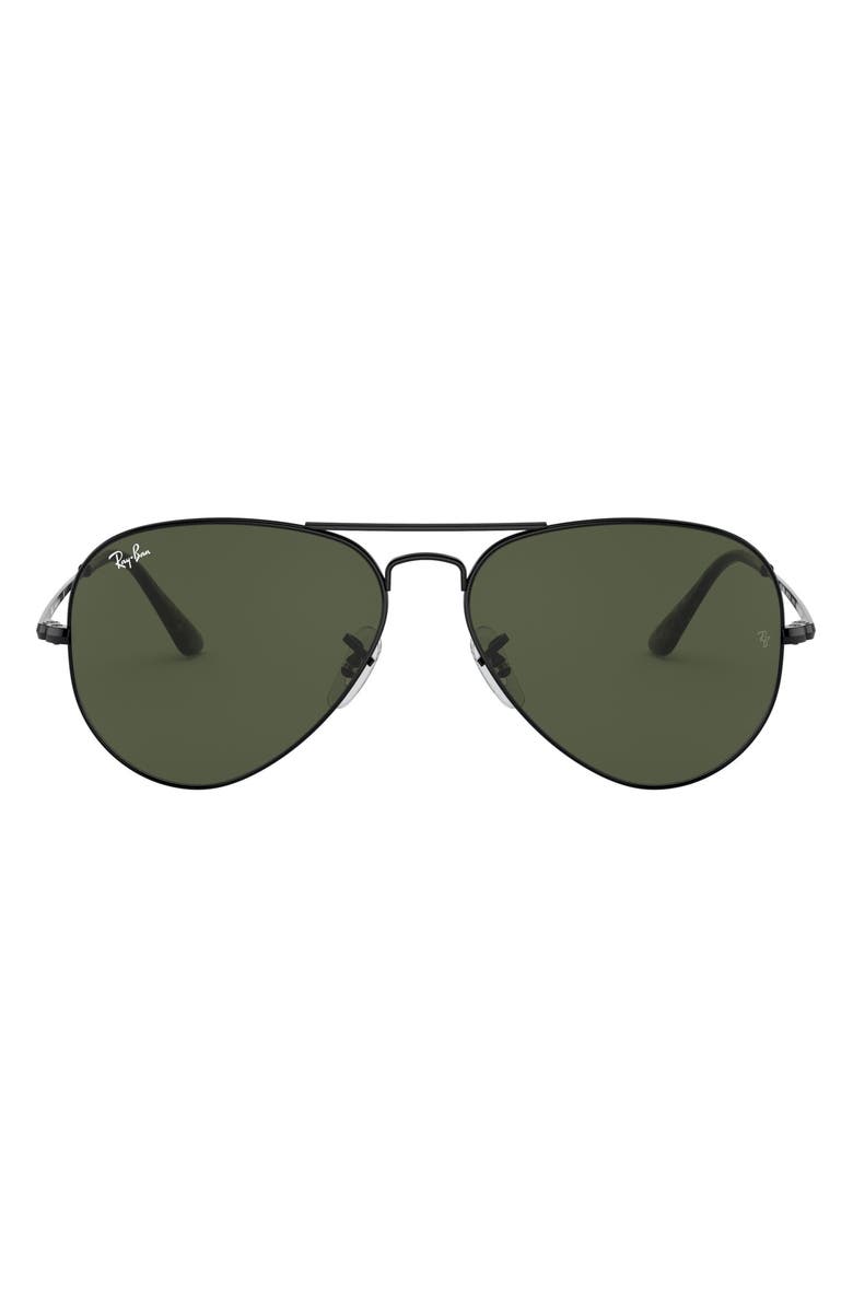 Ray-Ban Aviator Metal II 55mm Pilot Sunglasses, Main, color, 