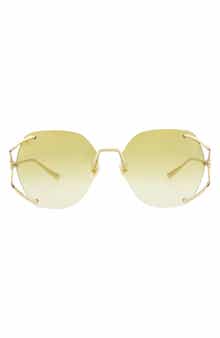 Gucci Novelty 59mm Round Sunglasses