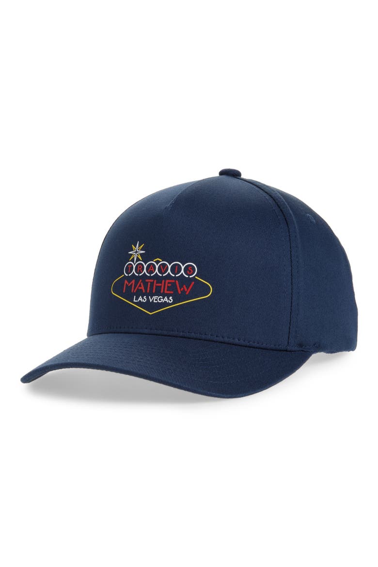 Neon Magic Adjustable Baseball Cap, Main, color, DARK BLUE