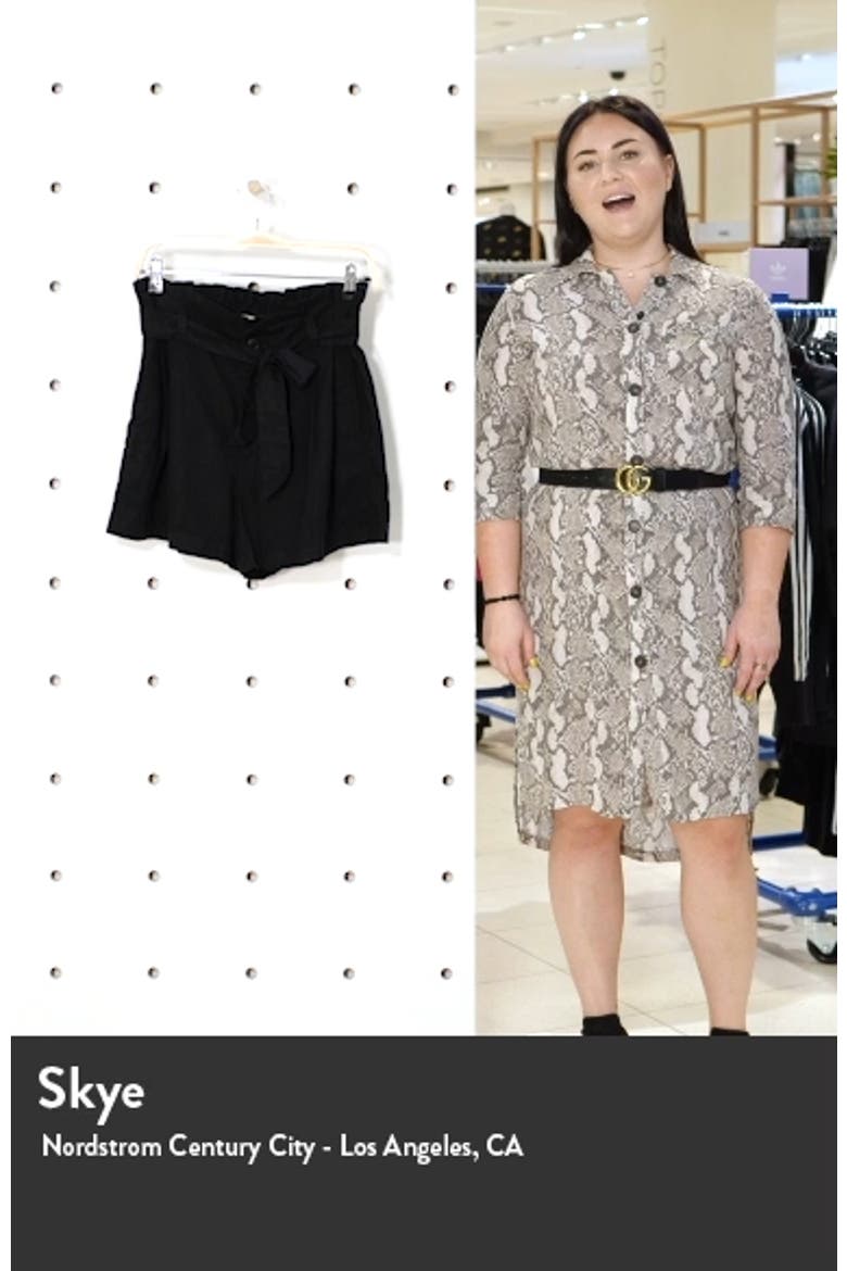 Linen Blend Paperbag Shorts video