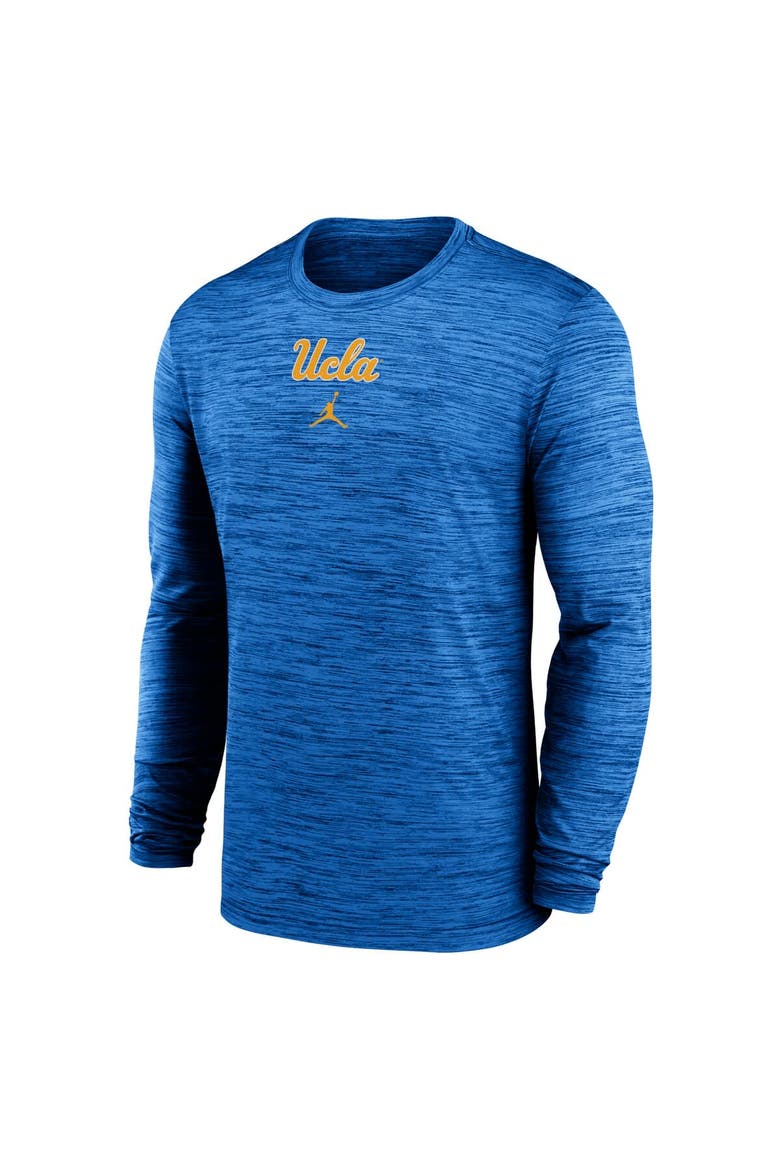 Men's Jordan Brand Blue UCLA Bruins 2025 Sideline Velocity Performance Long Sleeve T-Shirt, Alternate, color, Blue
