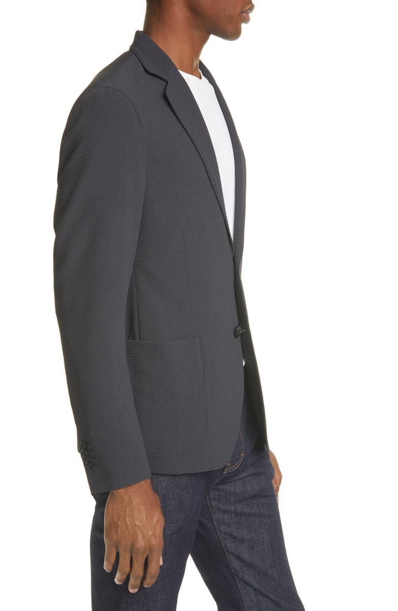 Giorgio Armani Upton Stretch Wool Seersucker Sport Coat, Alternate, color, 