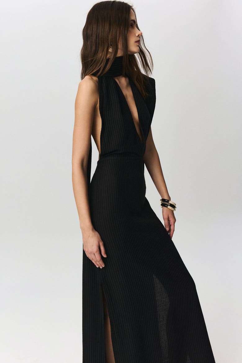 Della Dress, Alternate, color, Black