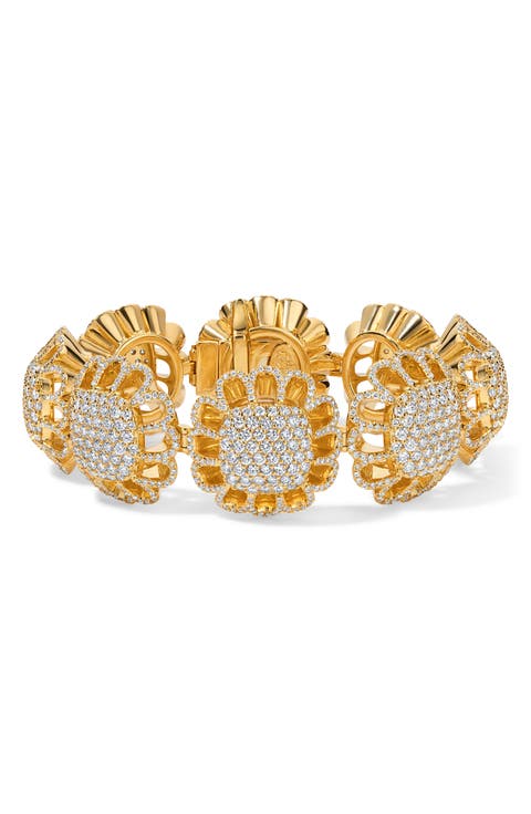 18k Gold Diamond Floating Bracelet