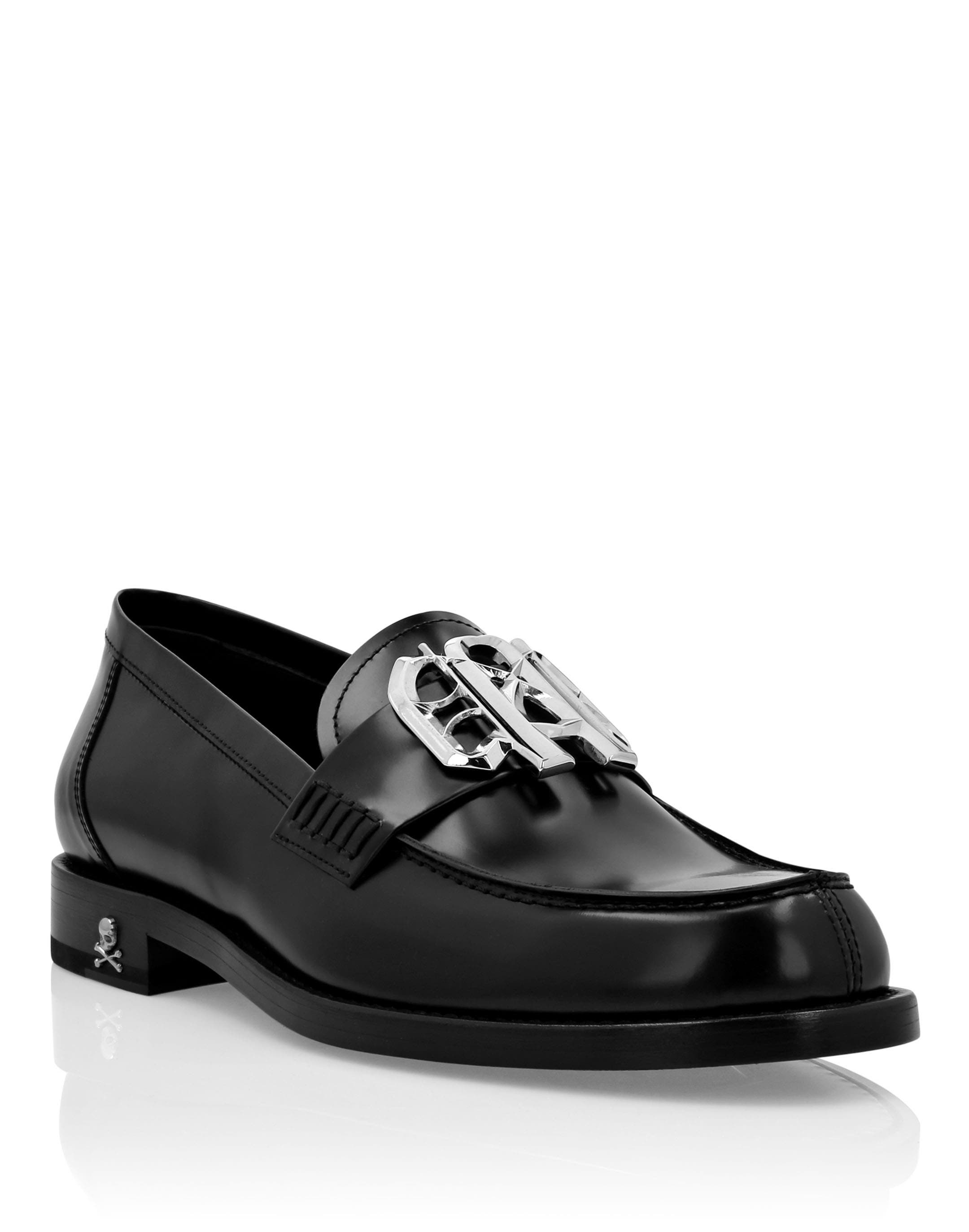 Calf Skin Leather Moccasin Unisex, Main, color, black
