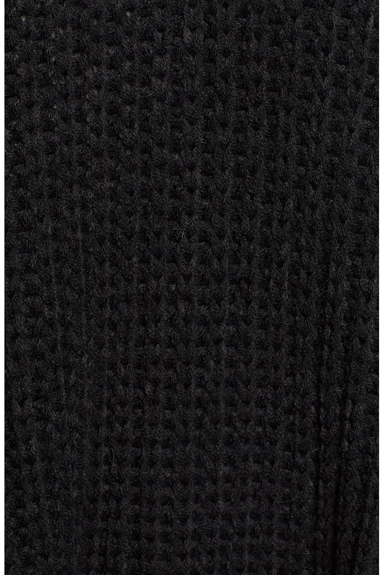 Turtleneck Poncho, Alternate, color, BLACK
