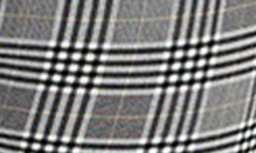 City Chic Bengaline Check Skinny Leg Pants In Black