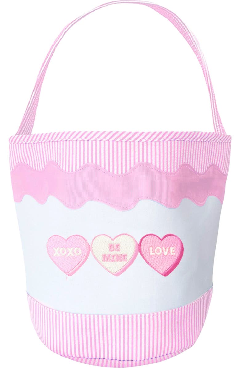 Bits
Bows Candy Hearts Gift Tote, Main, color, Pink