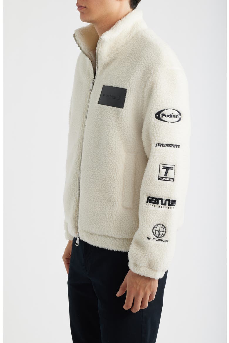X McLaren King Fleece Jacket, Alternate, color, WHITE