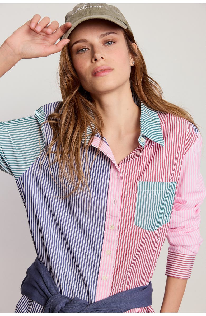 The Shirt by Rochelle Behrens The Boyfriend Shirt Multi, Alternate, color, Multicolor Forest