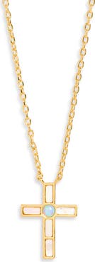 ARGENTO VIVO Bayla Cubic Zirconia Cross Pendant Necklace