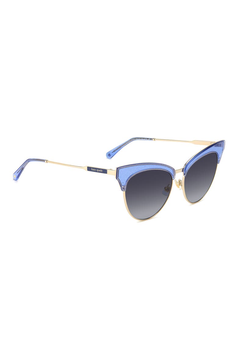 54mm cat eye sunglasses, Alternate, color, BLUE