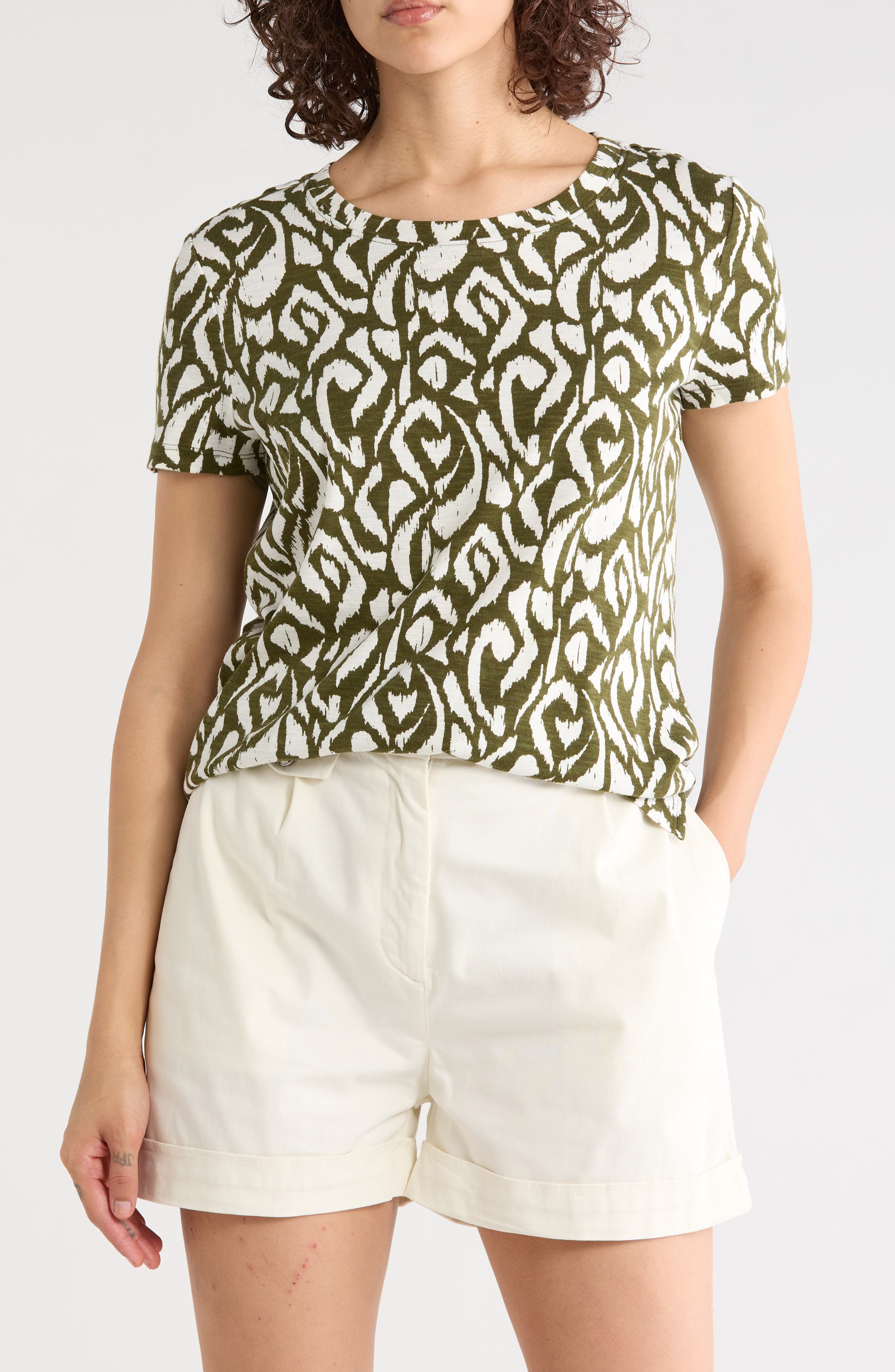 Ashby Isles Inlet Ikat Crewneck T-Shirt