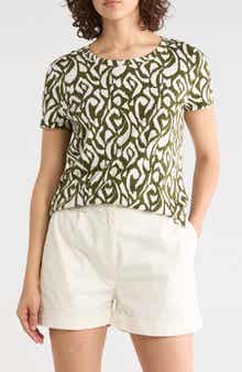 Ashby Isles Inlet Ikat Crewneck T-Shirt