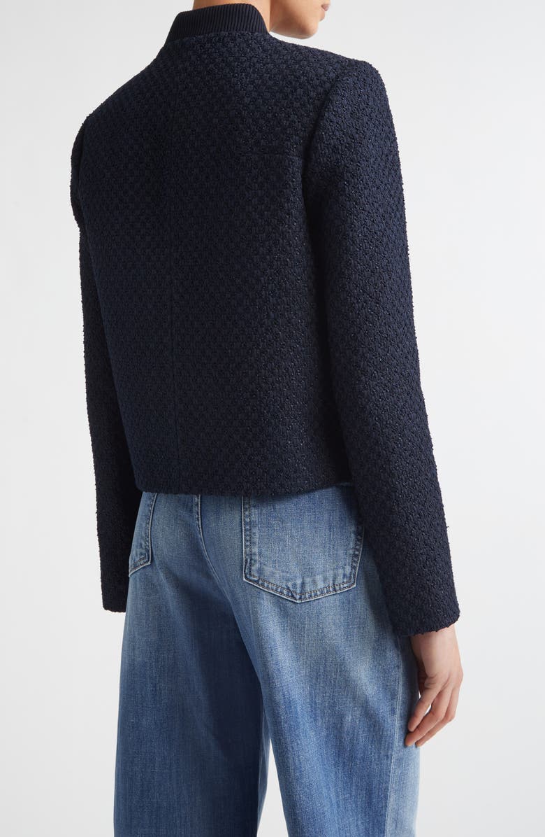 Eleventy Bouclé Knit Bomber Jacket, Alternate, color, 11 Blue