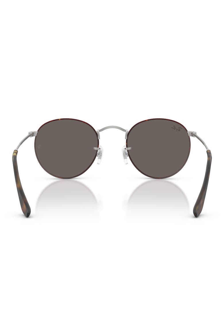 Icons 53mm Retro Sunglasses, Alternate, color, MATTE HAVANA ON MATTE SILVER