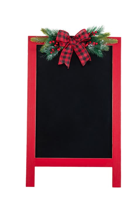 24"H Christmas Wooden Easel Porch Decor