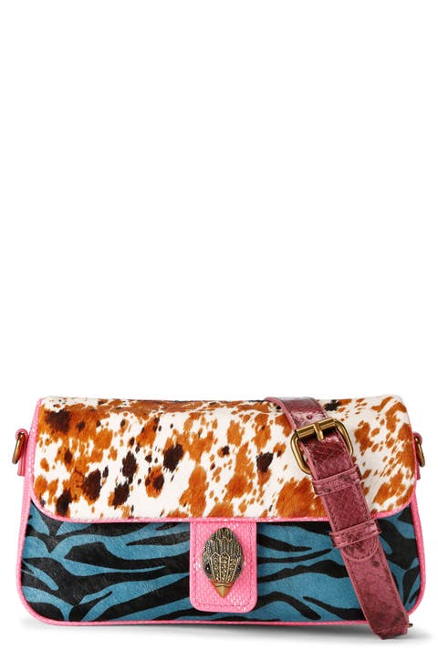 Camden Flap Genuine Calf Hair & Leather Shoulder Bag