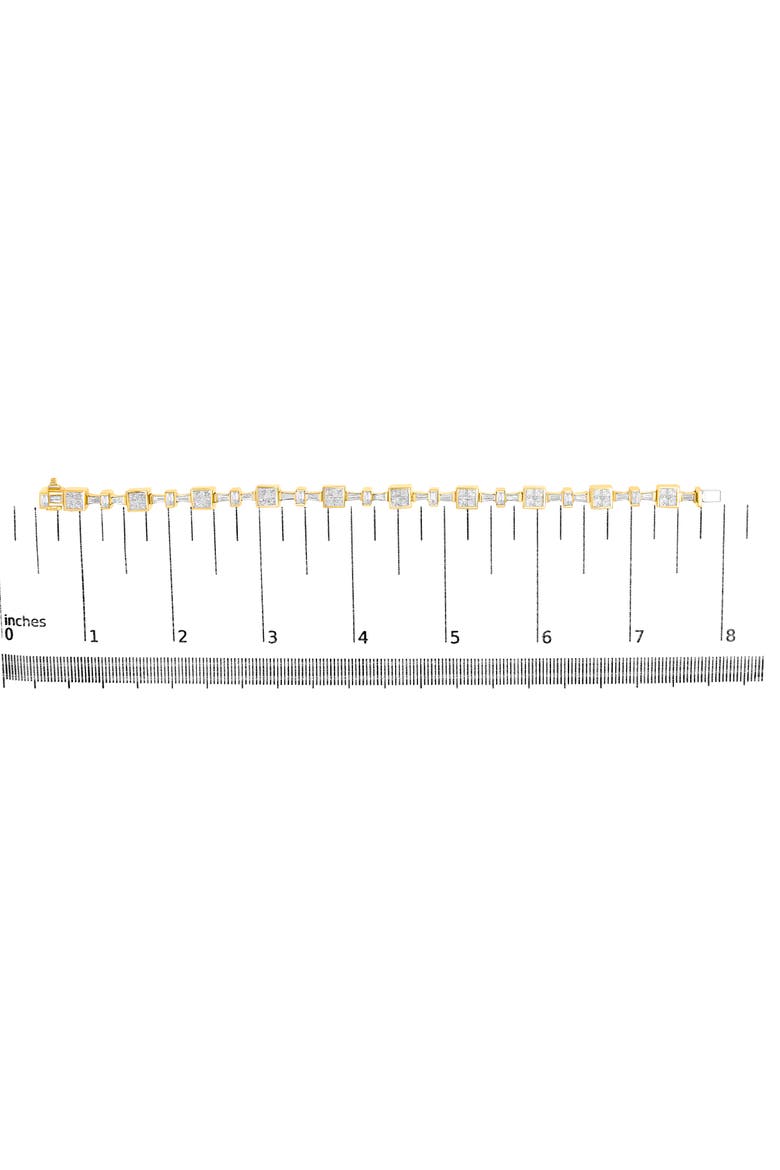 14K Yellow Gold 6 3/4 Cttw Diamond Tennis Bracelet, Alternate, color, Yellow Gold