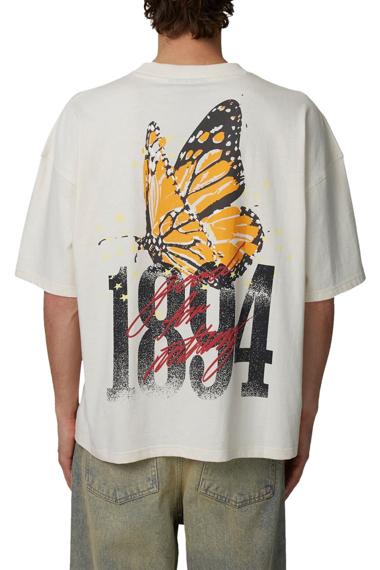 Boxy-Fit Soaring T-Shirt, Alternate, color, Beige