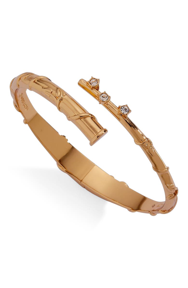 Alex and Ani Harry Potter Hermione Wand Bypass Cuff Bracelet, Alternate, color, Gold