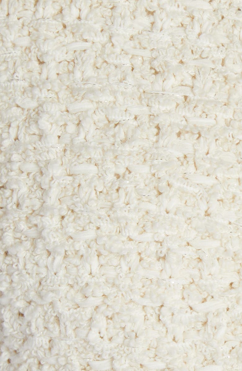 Moncler Textured Knit & Quilted Nylon Cardigan, Alternate, color, 