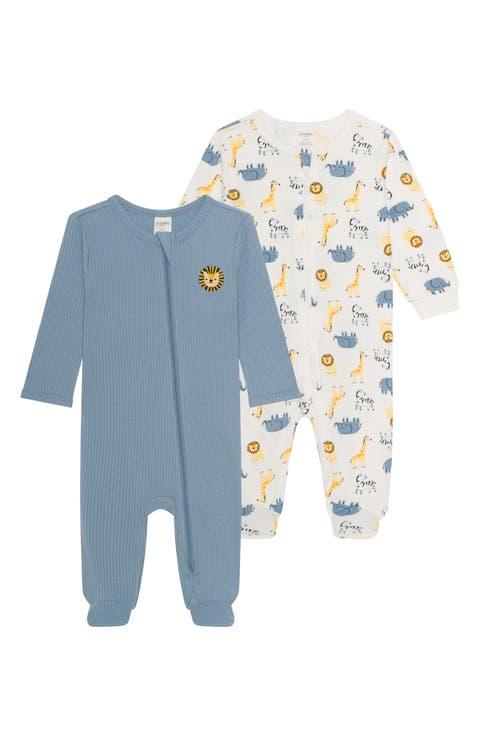 Assorted 2-Pack Safari Footies (Baby)