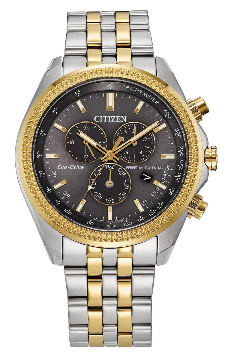 Citizen Sport Luxury Eco-Drive Bracelet Watch, 43mm x 11.2mm, Main, color, 