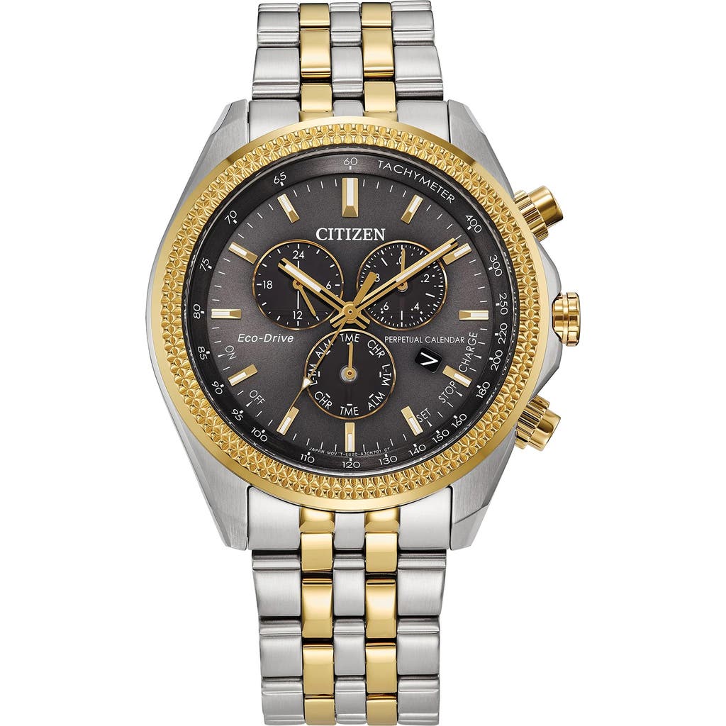 Citizen Sport Luxury Eco-drive Bracelet Watch, 43mm X 11.2mm In Two Tone