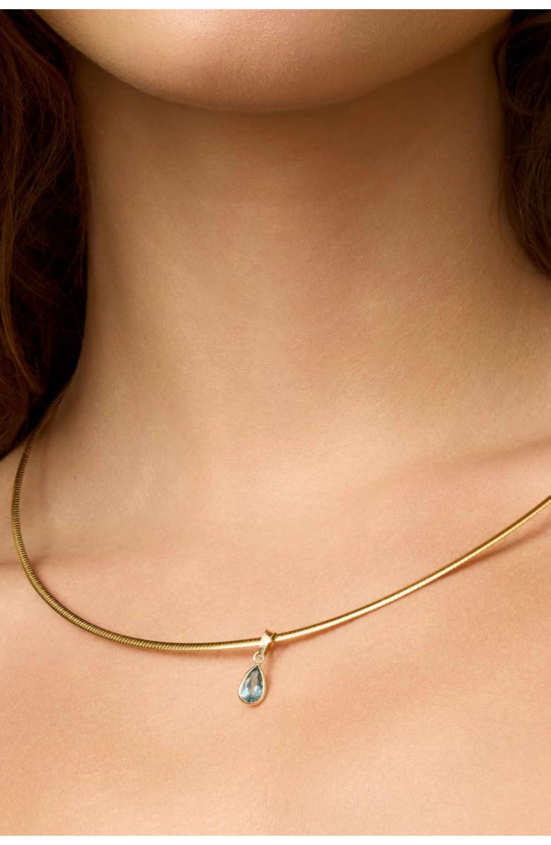 Oradina 14K Yellow Gold Vivid Pear Pendant Charm, Alternate, color, White Gold, Peridot