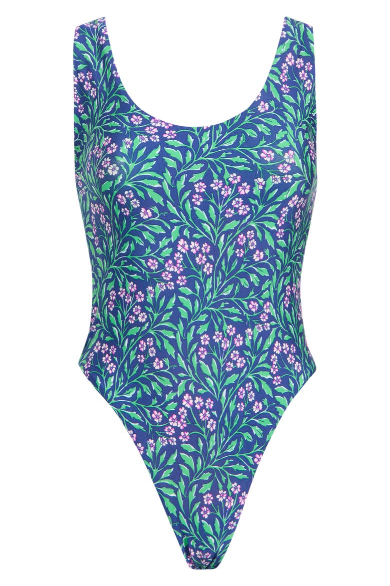 Claire Reversible One-Piece Swimsuit, Alternate, color, BLUE