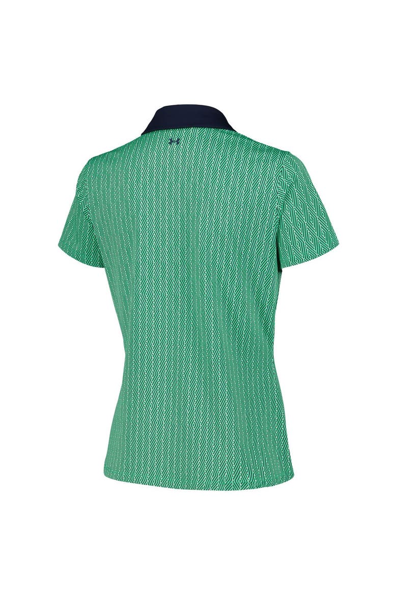 Women's Under Armour  Green WM Phoenix Open Playoff 3.0 Optic Diamond Polo, Alternate, color, Green