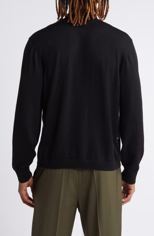 OFFICINE GENERALE OFFICINE GÉNÉRALE BRENNAN CHECK COLLARED WOOL CARDIGAN 